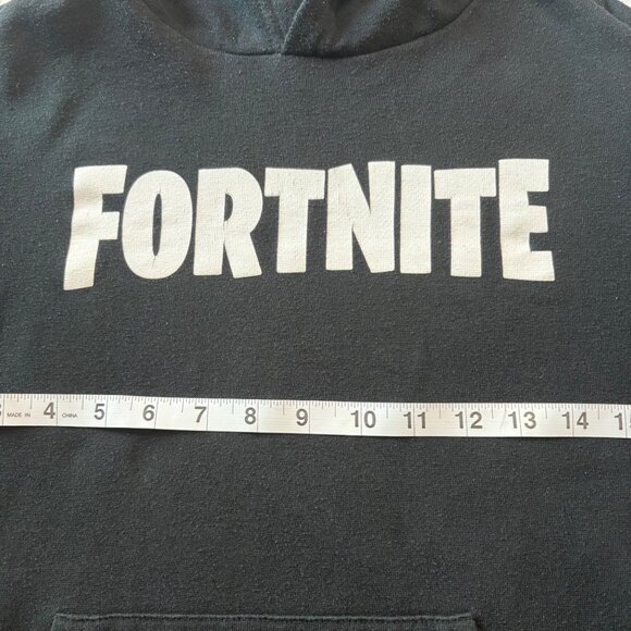 Fortnite Black Pullover Hoodie Boys XL  Gamer Sweatshirt Unisex Casual Wear - Picture 9 of 13